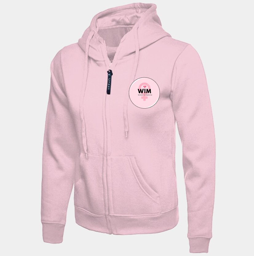 WIMSoc zip-up hooded sweatshirt